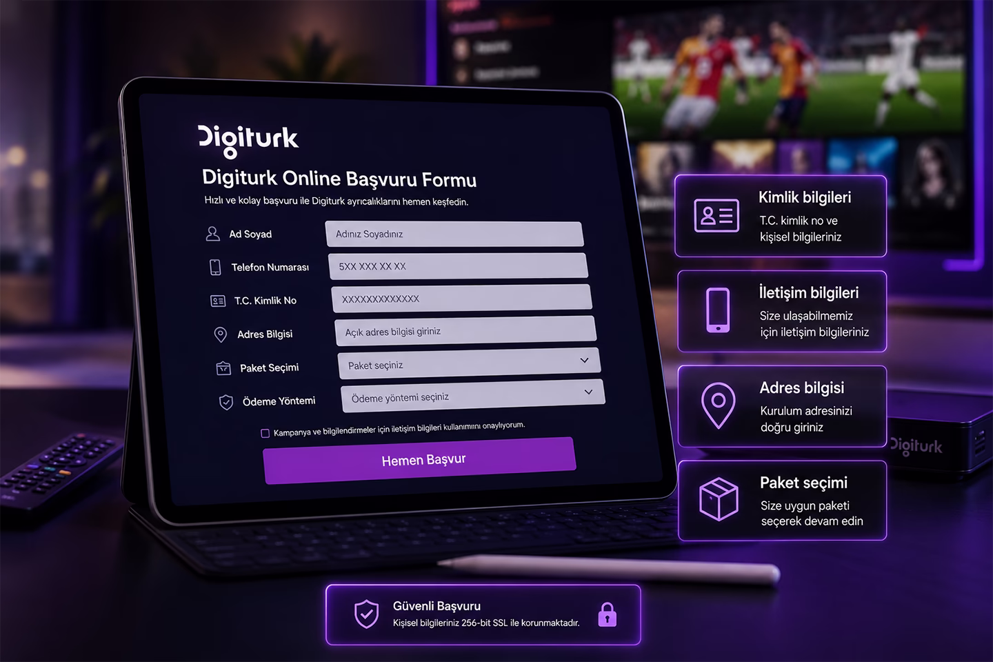 digiturk online başvuru formu